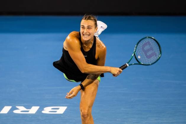 Aryna Sabalenka in action during the Quarter Finals Brisbane international 5th January 2024 Brisbane International Tennis Tournament, Day Six, Queensland Tennis Centre, Brisbane, Australia - 05 Jan 2024  Copyright: xBenxSymons Shutterstockx 14282841ff