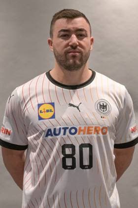 Jannik Kohlbacher (Germany 80), DHB Media Day Brunsbuettel , Handball, Deutscher Handball Bund, DHB, 05.01.2024 Brunsbuettel Schleswig Holstein Deutschland