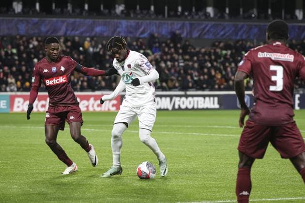 SARACEVIA CHAM 10 FOOTBALL : Metz vs Clermont FOOT 63 - Coupe De France - 05 01 2024 ElyxandroCegarra Panoramic 