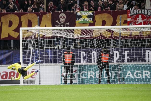 Joie des joueurs de l equipe de Metz apres le but de SANE SADIBOU 4 FOOTBALL : Metz vs Clermont FOOT 63 - Coupe De France - 05 01 2024 ElyxandroCegarra Panoramic 