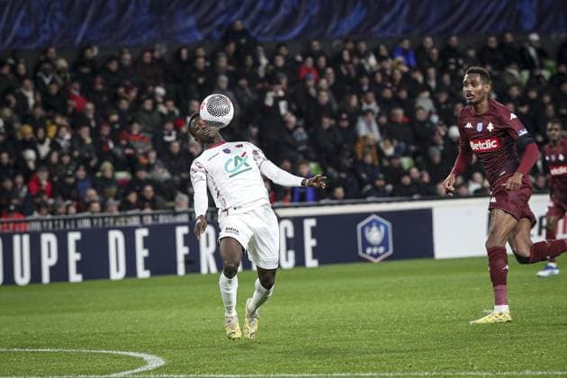 KONATE OUMAR 2 FOOTBALL : Metz vs Clermont FOOT 63 - Coupe De France - 05 01 2024 ElyxandroCegarra Panoramic 