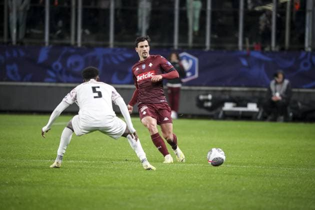 COLIN MAXIME 2 FOOTBALL : Metz vs Clermont FOOT 63 - Coupe De France - 05 01 2024 ElyxandroCegarra Panoramic 