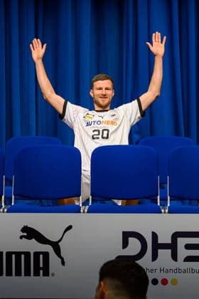 Handball, Herren: Deutschland - Pressekonferenz - Medientermin Philipp Weber (Deutschland) Brunsbüttel Elbforum Deutschland
