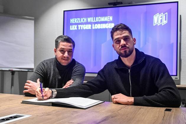 2. Bundesliga - VfL Osnabrück verpflichte Lex Tyger Lobinger am 05.01.2024 an der Bremer Brücke in Osnabrück Lex Tyger Lobinger kommt zum VfL Osnabrück