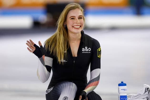Sport Themen der Woche KW01 Sport Bilder des Tages HEERENVEEN, Thialf Ice Stadium, 06-01-2024 , season 2023 2024 , European Single Distances Championships. 1500m ladies, Victoria Stirnemann EC Single Distances 06-01-2024  x23738366x Copyright: