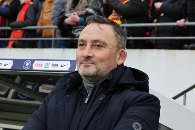 Franck HAISE (entraineur RC Lens) lors du match de Coupe de France entre le RC Lens et Monaco, stade Bollaert-Delelis, le 7 janvier 2024 FOOTBALL : RC LENS vs MONACO - COUPE DE FRANCE - 07 01 2024 LaurentSanson Panoramic 