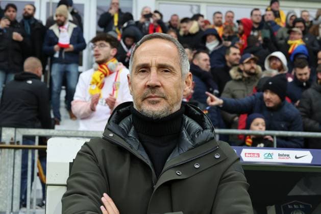 Adi HÜTTER (entraineur de Monaco) lors du match de Coupe de France entre le RC Lens et Monaco, stade Bollaert-Delelis, le 7 janvier 2024 FOOTBALL : RC LENS vs MONACO - COUPE DE FRANCE - 07 01 2024 LaurentSanson Panoramic 