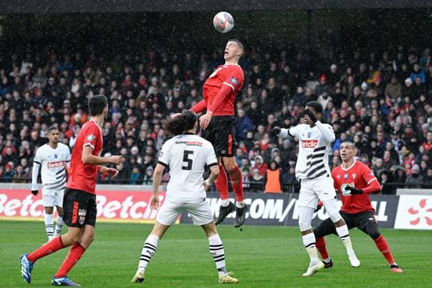 Guillaume Baptiste ( 11 - Guingamp ) during the French Cup match between EA Guingamp and Stade Rennais at Stade du Roudourou on January 07, 2024 in Guingamp, France. ( Photo by federico pestellini panoramic ) - FOOTBALL : Guingamp vs Rennes - Coupe de France - 07 01 2024 FedericoPestellini Panoramic 