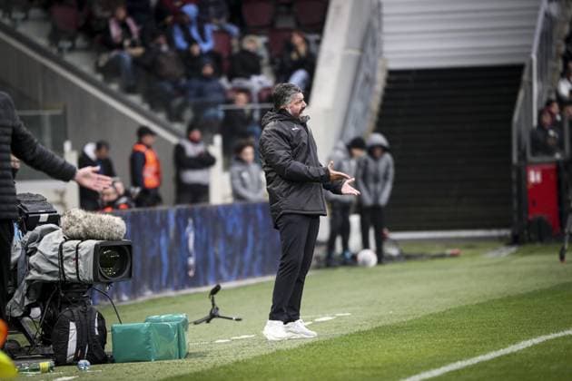 GATTUSO IVAN FOOTBALL : Thionville Lusitanos vs Olympique Marseille - Coupe De France - 07 01 2024 ElyxandroCegarra Panoramic 