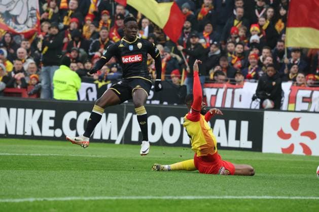 BALOGUN (Monaco) lors du match de Coupe de France entre le RC Lens et Monaco, stade Bollaert-Delelis, le 7 janvier 2024 FOOTBALL : RC LENS vs MONACO - COUPE DE FRANCE - 07 01 2024 LaurentSanson Panoramic 