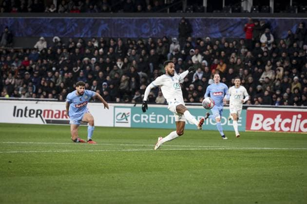 AUBAMEYANG EMERICK 10 FOOTBALL : Thionville Lusitanos vs Olympique Marseille - Coupe De France - 07 01 2024 ElyxandroCegarra Panoramic 