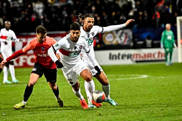 Marco Asensio (psg) FOOTBAL : US Revel vs PSG - 32eme de Finale de la Coupe de France - Castres - 07-01-2024 ThierryBreton Panoramic 