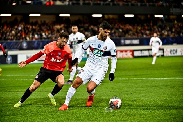 Marco Asensio (psg) FOOTBAL : US Revel vs PSG - 32eme de Finale de la Coupe de France - Castres - 07-01-2024 ThierryBreton Panoramic 