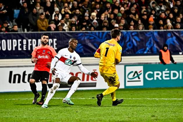 Danilo Pereira (psg) FOOTBAL : US Revel vs PSG - 32eme de Finale de la Coupe de France - Castres - 07-01-2024 ThierryBreton Panoramic 