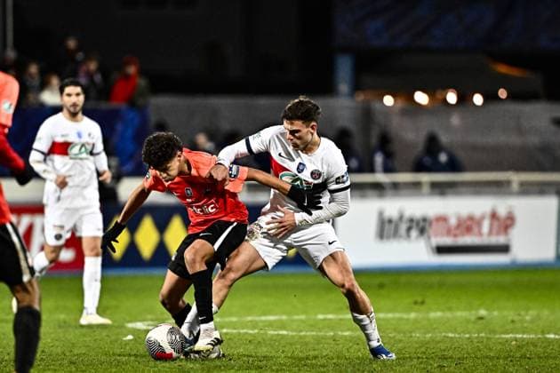 Manuel Ugarte (psg) FOOTBAL : US Revel vs PSG - 32eme de Finale de la Coupe de France - Castres - 07-01-2024 ThierryBreton Panoramic 