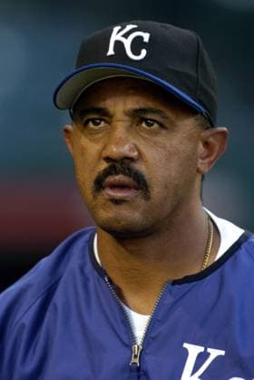 Sports - August 25, 2004 Kansas City Royals manager Tony Pena during batting practice before game against the Anaheim Angels at Angel Stadium in Anaheim, Calif. on Wednesday, August 25, 2004.(Credit Image: PHOTOGRAPHER Cal Media) United States EDITORIAL USE ONLY Copyright: xx -x csmphoto192218