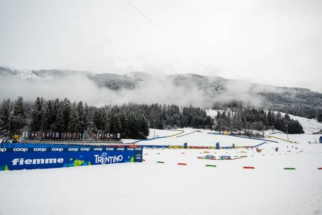240107 General view of Stadium Lago di Tesero during Tour de Ski on January 7, 2024 in Val di Fiemme. Photo: Mathias Bergeld BILDBYRAN kod MB MB0832 skidor cross-country skiing langrenn världscupen fis cross country world cup tour de ski genre os milano cortina 2026 inför vinter-os arena *** 240107 General view of Stadium Lago di Tesero during Tour de Ski on January 7, 2024 in Val di Fiemme Photo Mathias Bergeld BILDBYRAN kod MB MB0832 skidor cross country skiing langrenn världscupen fis cross country world cup tour de ski genre os milano cortina 2026 inför vinter os arena  Copyright: MATHIASxBERGELD BB240107MB173