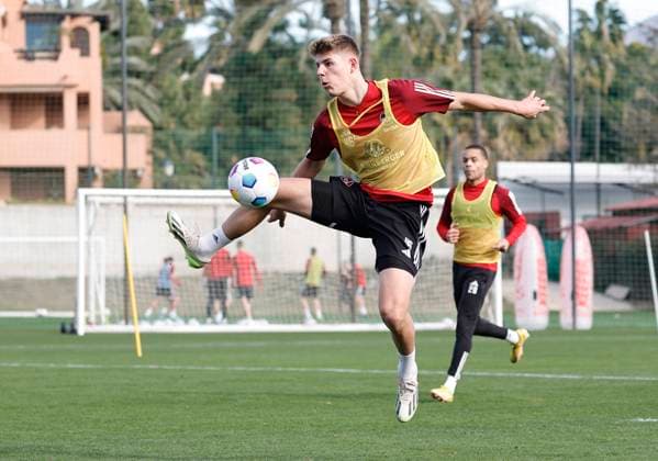 08.01.2024 - Fussball - 2. Fussball-Bundesliga - Saison 2023 2024 - 1. FC Nürnberg FCN Club - Trainingslager Winter Wintertrainingslager Marbella Spanien - Sportfoto Zink DaMa - xdaxmax - Julian Kania (46, 1. FC Nürnberg FCN )