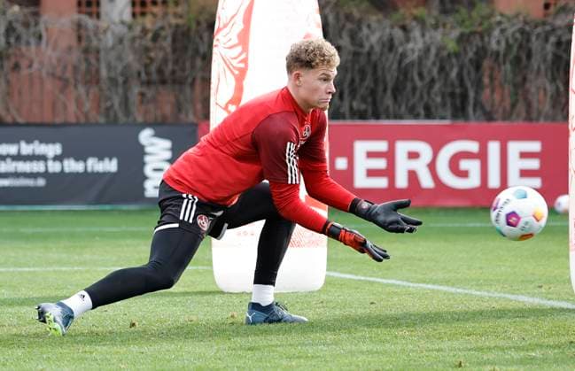 08.01.2024 - Fussball - 2. Fussball-Bundesliga - Saison 2023 2024 - 1. FC Nürnberg FCN Club - Trainingslager Winter Wintertrainingslager Marbella Spanien - Sportfoto Zink DaMa - xdaxmax - Nicolas Ortegel (1. FC Nürnberg FCN )
