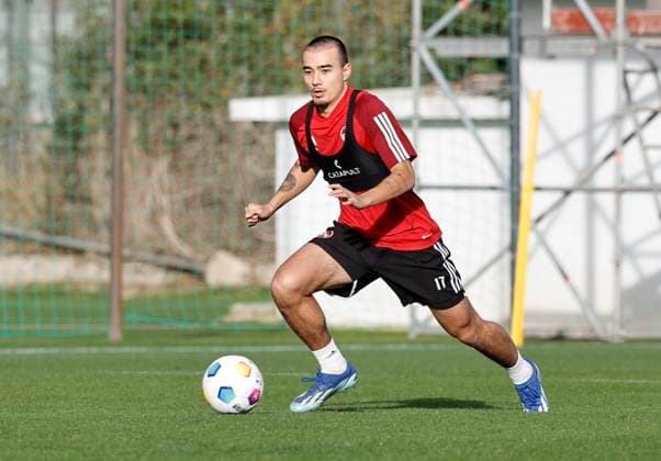 08.01.2024 - Fussball - 2. Fussball-Bundesliga - Saison 2023 2024 - 1. FC Nürnberg FCN Club - Trainingslager Winter Wintertrainingslager Marbella Spanien - Sportfoto Zink DaMa - xdaxmax - Jens Castrop ( 17, 1. FC Nürnberg FCN )