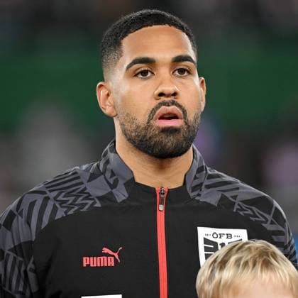 Wien, Ernst-Happel-Stadion, 21.11.23, GER, Herren, Laenderspiel, Oesterreich - Deutschland Bild: Phillipp MWENE (Oesterreich) Only for editorial use! UEFA regulations prohibit any use of photographs as image sequences and or quasi-video. Wien Oesterreich