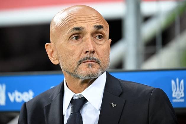 Leverkusen, Bayarena, 20.11.23, GER, Herren, European Qualifiers, Ukraine - Italien Bild: Trainer Luciano SPALETTI (Italien) Only for editorial use! UEFA regulations prohibit any use of photographs as image sequences and or quasi-video. Nordrhein-Westfalen Deutschland