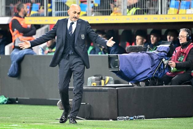 Leverkusen, Bayarena, 20.11.23, GER, Herren, European Qualifiers, Ukraine - Italien Bild: Trainer Luciano SPALETTI (Italien) Only for editorial use! UEFA regulations prohibit any use of photographs as image sequences and or quasi-video. Nordrhein-Westfalen Deutschland