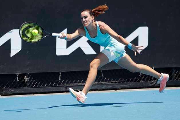 Nuria Parrizas Diaz Australian Open Qualifikation - Melbourne Park - Melbourne - Victoria - Australia - 09 01 2024. Copyright: xJuergenxHasenkopfx