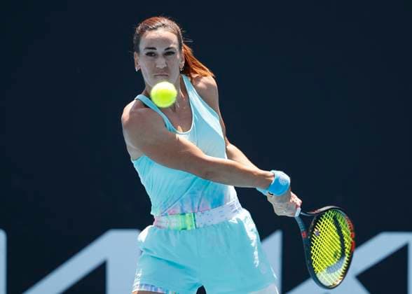 Nuria Parrizas Diaz Australian Open Qualifikation - Melbourne Park - Melbourne - Victoria - Australia - 09 01 2024. Copyright: xJuergenxHasenkopfx