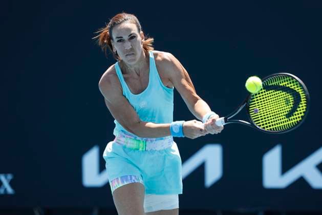 Nuria Parrizas Diaz Australian Open Qualifikation - Melbourne Park - Melbourne - Victoria - Australia - 09 01 2024. Copyright: xJuergenxHasenkopfx