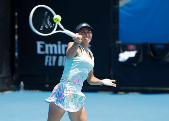 Valentini Grammatikopoulou Australian Open Qualifikation - Melbourne Park - Melbourne - Victoria - Australia - 09 01 2024. Copyright: xJuergenxHasenkopfx