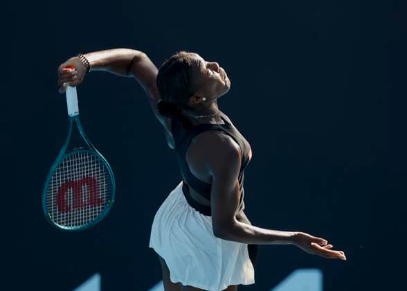Noma Noha Akugue Australian Open Qualifikation - Melbourne Park - Melbourne - Victoria - Australia - 10 01 2024. Copyright: xJuergenxHasenkopfx