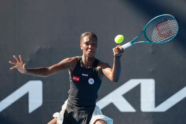 Noma Noha Akugue Australian Open Qualifikation - Melbourne Park - Melbourne - Victoria - Australia - 10 01 2024. Copyright: xJuergenxHasenkopfx