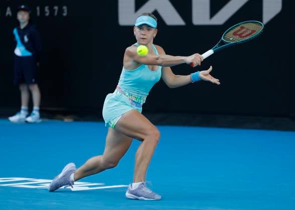 Maria Timofeeva Australian Open Qualifikation - Melbourne Park - Melbourne - Victoria - Australia - 10 01 2024. Copyright: xJuergenxHasenkopfx