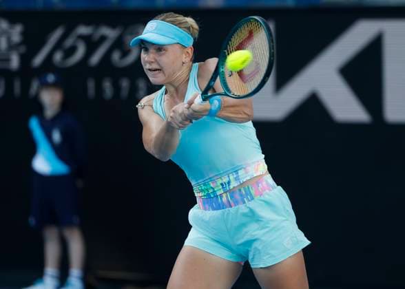 Maria Timofeeva Australian Open Qualifikation - Melbourne Park - Melbourne - Victoria - Australia - 10 01 2024. Copyright: xJuergenxHasenkopfx