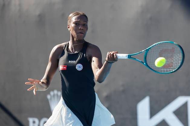 Noma Noha Akugue Australian Open Qualifikation - Melbourne Park - Melbourne - Victoria - Australia - 10 01 2024. Copyright: xJuergenxHasenkopfx