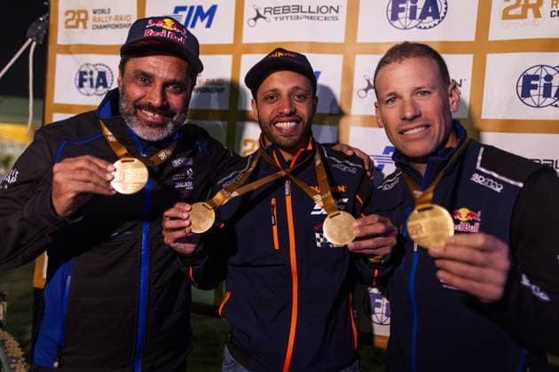 Sport Themen der Woche KW02 Sport Bilder des Tages SEAIDAN Yasir (sua), MMP, BRP Can-Am Maverick XRS Turbo, FIA SSV, FIA W2RC, AL-ATTIYAH Nasser (qat), BAUMEL Mathieu (fra), Nasser Racing, Prodrive Hunter, FIA Ultimate, FIA W2RC, portrait during the Stage 5 of the Dakar 2024 on January 10, 2024 between Al-Hofuf and Subaytah, Saudi Arabia - DAKAR 2024 - STAGE 5 DPPI Panoramic  05124013__DE_9693