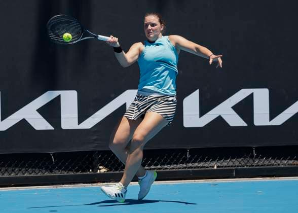 Jule Niemeier Australian Open Qualifikation - Melbourne Park - Melbourne - Victoria - Australia - 10 01 2024. Copyright: xJuergenxHasenkopfx