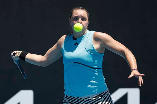 Jule Niemeier Australian Open Qualifikation - Melbourne Park - Melbourne - Victoria - Australia - 10 01 2024. Copyright: xJuergenxHasenkopfx