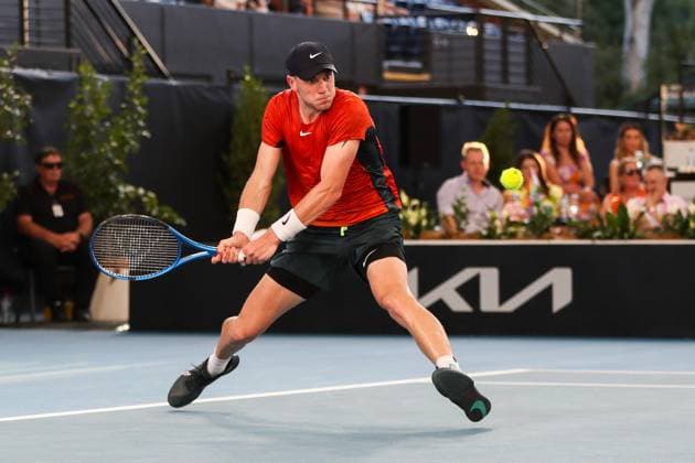 TENNIS ADELAIDE INTERNATIONAL, Jack Draper of the United Kingdom in action against Tommy Paul of the United States during their Quarter Final match of the 2024 Adelaide International at Memorial Drive Tennis Centre in Adelaide, Thursday, January 11, 2024. ( NO ARCHIVING, EDITORIAL USE ONLY, NO USE IN BOOKS WITHOUT CONSENT ADELAIDE SOUTH AUSTRALIA AUSTRALIA  Copyright: xMATTxTURNERx 20240111001887476169