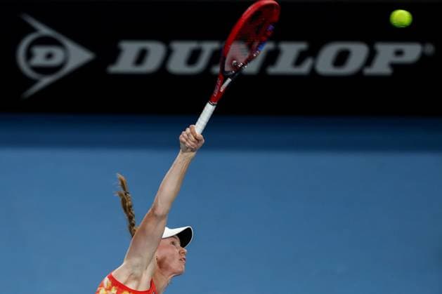 TENNIS ADELAIDE INTERNATIONAL, Elena Rybakina of Kazakhstan in action against Ekaterina Alexandrova during their Quarter Final match of the 2024 Adelaide International at Memorial Drive Tennis Centre in Adelaide, Thursday, January 11, 2024. ( NO ARCHIVING, EDITORIAL USE ONLY, NO USE IN BOOKS WITHOUT CONSENT ADELAIDE SOUTH AUSTRALIA AUSTRALIA  Copyright: xMATTxTURNERx 20240111001887502041