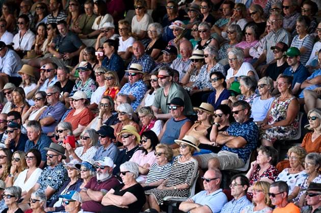 11th January 2024: Auckland, New Zealand: Tennis fans at the ASB Classic tennis tournament in Auckland, New Zealand.  ActionPlus12596157 AndrewxCornaga
