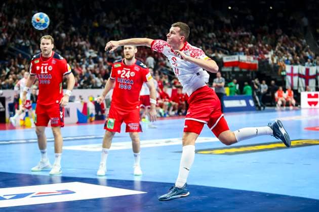 Berlin, 11.01.2024 PILKA RECZNA EHF EURO 2024 MISTRZOSTWA EUROPY W PILCE RECZNEJ MECZ Norwegia - Polska HANDBALL Men s EHF EURO 2024 European Men™s Handball Championship GAME Norwegia - Polska NZ mikolaj czaplinski FOT. GRZESIEK JEDRZEJEWSKI 058sport.pl NEWSPIX.PL --- Newspix.pl  20240111_JG014290_048_JED