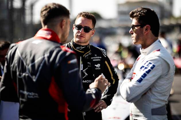 VANDOORNE Stoffel (bel), DS Penske, DS E-Tense FE23, MORTARA Edoardo (swi), Mahindra Racing, Mahindra M9Electro, NATO Norman (fra), Andretti Global, Porsche 99X Electric, portrait during the 2024 Hankook Mexico City ePrix, 1st meeting of the 2023-24 ABB FIA Formula E World Championship, WM, Weltmeisterschaft on the Autodromo Hermanos Rodriguez from January 11 to 13, in Mexico City, Mexico - 2024 FORMULA E HANKOOK MEXICO CITY ePRIX DPPI Panoramic  03424001-TF-038