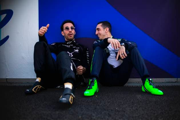VERGNE Jean-Eric (fra), DS Penske, DS E-Tense FE23, BUEMI Sebastien (swi), Envision Racing, Jaguar I-Type 6, portrait during the 2024 Hankook Mexico City ePrix, 1st meeting of the 2023-24 ABB FIA Formula E World Championship, WM, Weltmeisterschaft on the Autodromo Hermanos Rodriguez from January 11 to 13, in Mexico City, Mexico - 2024 FORMULA E HANKOOK MEXICO CITY ePRIX DPPI Panoramic  03424001-TF-044