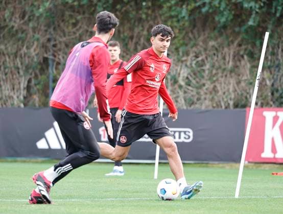 12.01.2024 - Fussball - 2. Fussball-Bundesliga - Saison 2023 2024 - 1. FC Nürnberg FCN Club - Trainingslager Winter Wintertrainingslager Marbella Spanien - Sportfoto Zink DaMa - xdaxmax - Ivan Marquez (15, 1. FC Nürnberg FCN ) Can Yilmaz Uzun (42, 1. FC Nürnberg FCN )