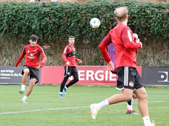12.01.2024 - Fussball - 2. Fussball-Bundesliga - Saison 2023 2024 - 1. FC Nürnberg FCN Club - Trainingslager Winter Wintertrainingslager Marbella Spanien - Sportfoto Zink DaMa - xdaxmax - Can Yilmaz Uzun (42, 1. FC Nürnberg FCN ) mit Torschuss