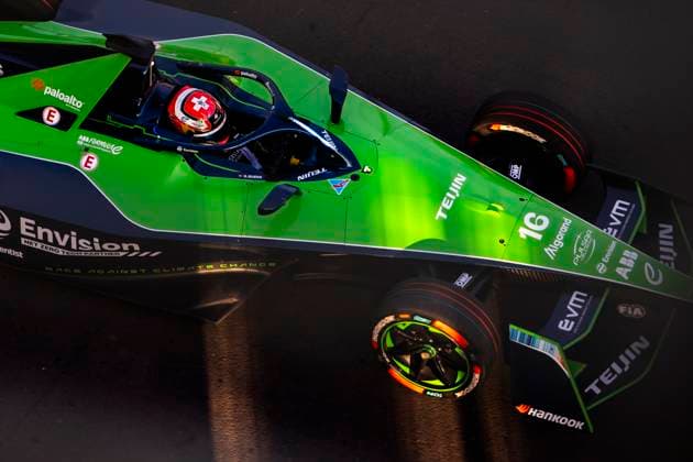 16 BUEMI Sebastien (swi), Envision Racing, Jaguar I-Type 6, action during the 2024 Hankook Mexico City ePrix, 1st meeting of the 2023-24 ABB FIA Formula E World Championship, WM, Weltmeisterschaft on the Autodromo Hermanos Rodriguez from January 11 to 13, in Mexico City, Mexico - 2024 FORMULA E HANKOOK MEXICO CITY ePRIX DPPI Panoramic  03424001-TF-192