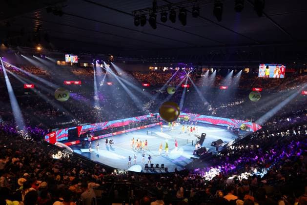 January 13, 2024, Melbourne, Victoria, Australia: MELBOURNE, AUSTRALIA - JANUARY 13: Arena Spectacular at Kids Day ahead of the 2024 Australian Open at Melbourne Park on January 13, 2024 in Melbourne, Australia. Melbourne Australia - ZUMAp121 20240113_zsp_p121_001 Copyright: xChrisxPutnamx