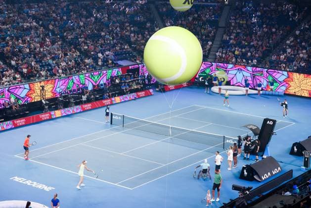 January 13, 2024, Melbourne, Victoria, Australia: MELBOURNE, AUSTRALIA - JANUARY 13: Arena Spectacular at Kids Day ahead of the 2024 Australian Open at Melbourne Park on January 13, 2024 in Melbourne, Australia. Melbourne Australia - ZUMAp121 20240113_zsp_p121_007 Copyright: xChrisxPutnamx